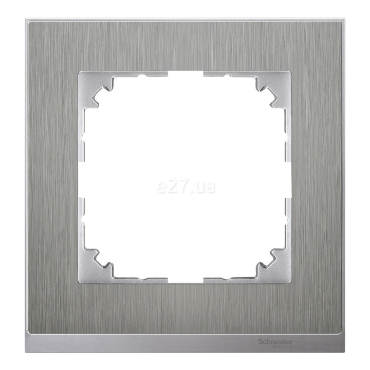 Рамка 1 пост Schneider Electric MEG4010-3646 Merten System M, нержавіюча сталь, метал · Schneider Electric · schneider-electric-meg4010-3646