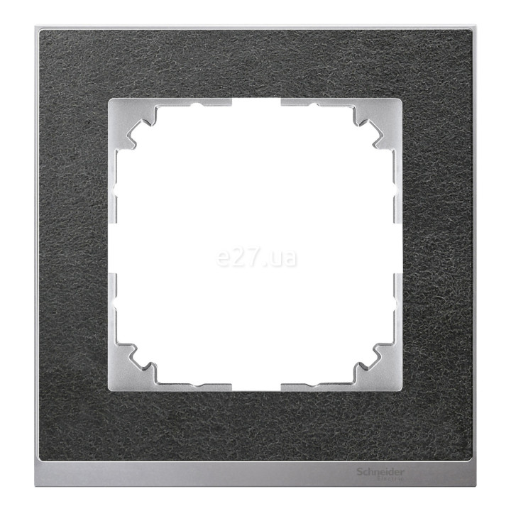 Рамка 1 пост Schneider Electric MEG4010-3669 Merten System M, алюміній · Schneider Electric · schneider-electric-meg4010-3669