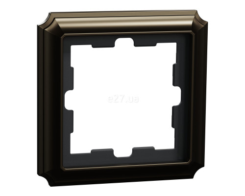 Рамка 1 пост Schneider Electric MEG4010-4752 Merten System D, мокко, метал