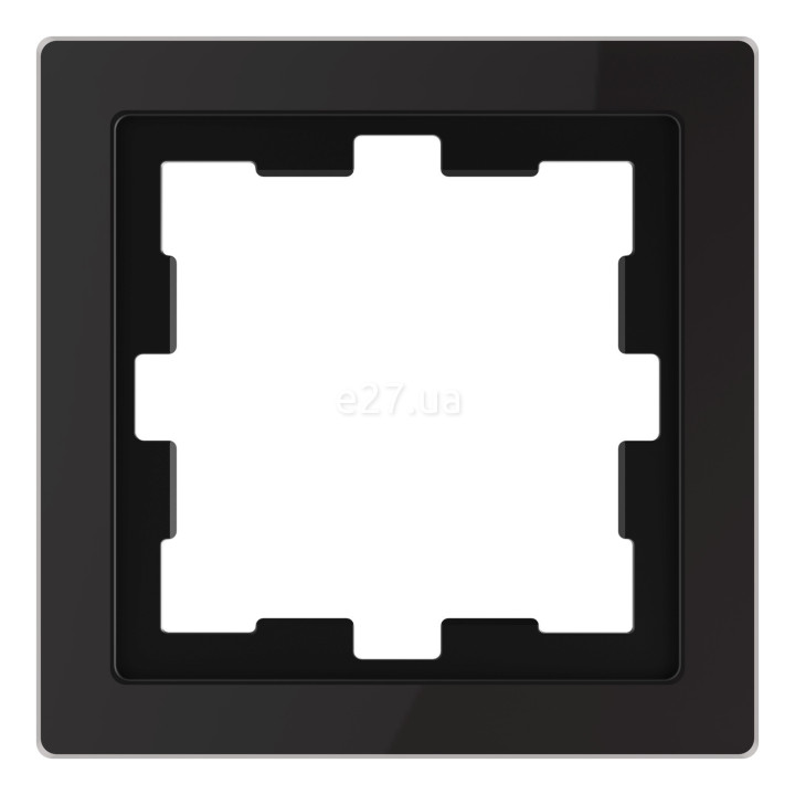 Рамка 1 пост Schneider Electric MEG4010-6503 Merten System D, чорний онікс, скло · Schneider Electric · schneider-electric-meg4010-6503