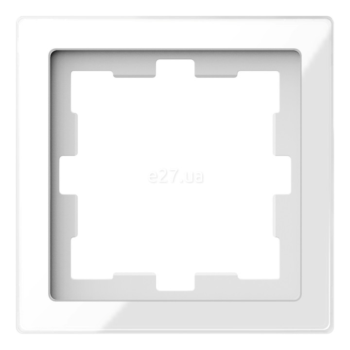 Рамка 1 пост Schneider Electric MEG4010-6520 Merten System D, білий кристал, скло · Schneider Electric · schneider-electric-meg4010-6520