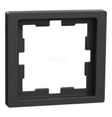 Рамка 1 пост Schneider Electric MEG4010-6534 Merten System D, антрацит