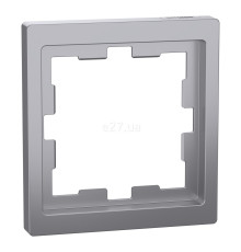 Рамка 1 пост Schneider Electric MEG4010-6536 Merten System D, нержавіюча сталь