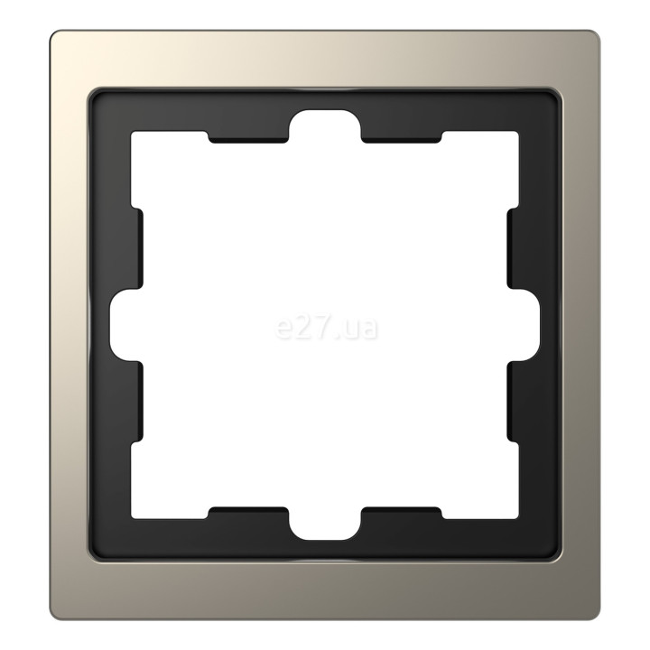 Рамка 1 пост Schneider Electric MEG4010-6550 Merten System D, нікель, метал · Schneider Electric · schneider-electric-meg4010-6550