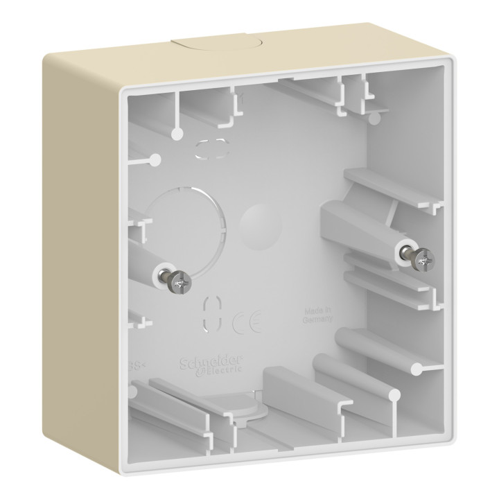 Коробка для зовнішнього монтажу Schneider Electric MEG4014-6533 Merten System D, сахара · Schneider Electric · schneider-electric-meg4014-6533
