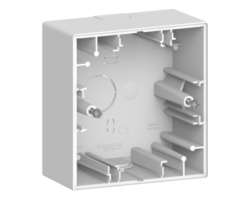 Коробка для зовнішнього монтажу Schneider Electric MEG4014-6535 Merten System D, білий лотос