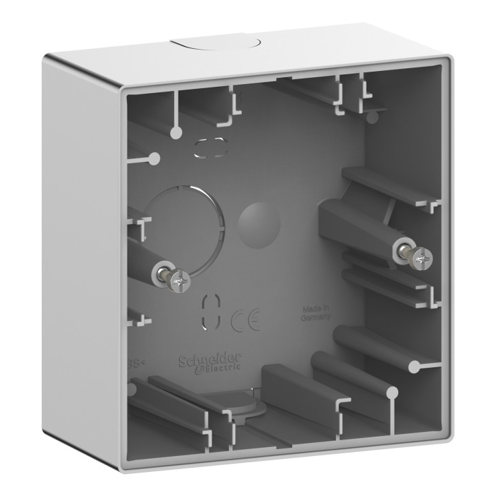 Коробка для зовнішнього монтажу Schneider Electric MEG4014-6536 Merten System D, нержавіюча сталь · Schneider Electric · schneider-electric-meg4014-6536