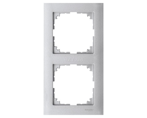 Рамка 2 поста вертикальна Schneider Electric MEG4020-3660 Merten System M, алюміній