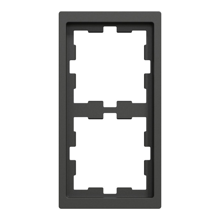 Рамка 2 поста Schneider Electric MEG4020-6534 Merten System D, антрацит · Schneider Electric · schneider-electric-meg4020-6534