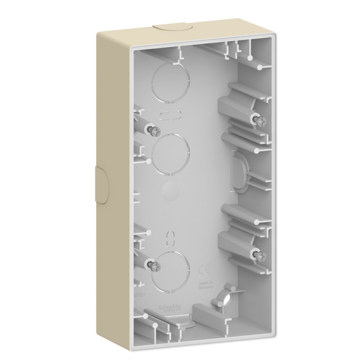 Коробка для зовнішнього монтажу Schneider Electric MEG4024-6533 Merten System D, сахара · Schneider Electric · schneider-electric-meg4024-6533