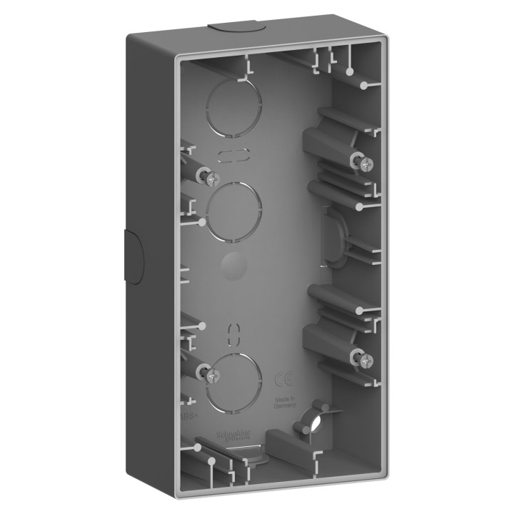 Коробка для зовнішнього монтажу Schneider Electric MEG4024-6534 Merten System D, антрацит · Schneider Electric · schneider-electric-meg4024-6534