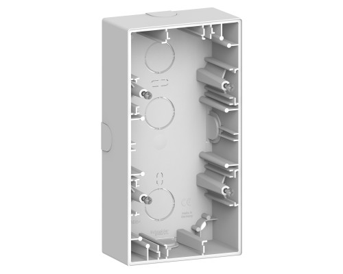 Коробка для зовнішнього монтажу Schneider Electric MEG4024-6535 Merten System D, білий лотос