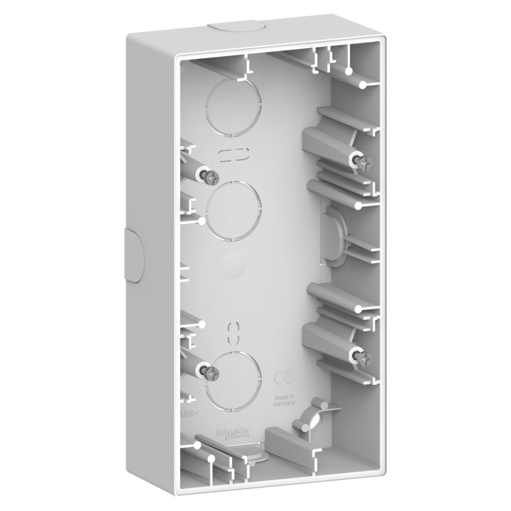 Коробка для зовнішнього монтажу Schneider Electric MEG4024-6535 Merten System D, білий лотос · Schneider Electric · schneider-electric-meg4024-6535