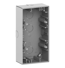 Коробка для зовнішнього монтажу Schneider Electric MEG4024-6536 Merten System D, нержавіюча сталь