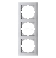 Рамка 3 поста вертикальна Schneider Electric MEG4030-3660 Merten System M, алюміній