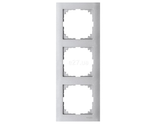 Рамка 3 поста вертикальна Schneider Electric MEG4030-3660 Merten System M, алюміній