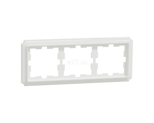 Рамка 3 поста Schneider Electric MEG4030-4735 Merten System D, білий лотос