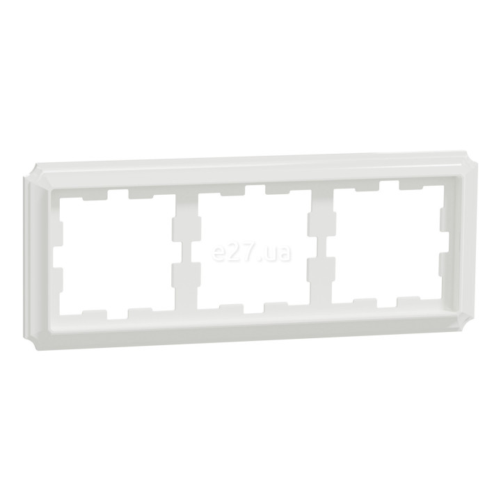 Рамка 3 поста Schneider Electric MEG4030-4735 Merten System D, білий лотос · Schneider Electric · schneider-electric-meg4030-4735