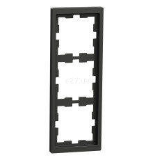 Рамка 3 поста вертикальна Schneider Electric MEG4030-6534 Merten System D, антрацит