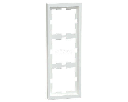 Рамка 3 поста вертикальна Schneider Electric MEG4030-6535 Merten System D, білий лотос