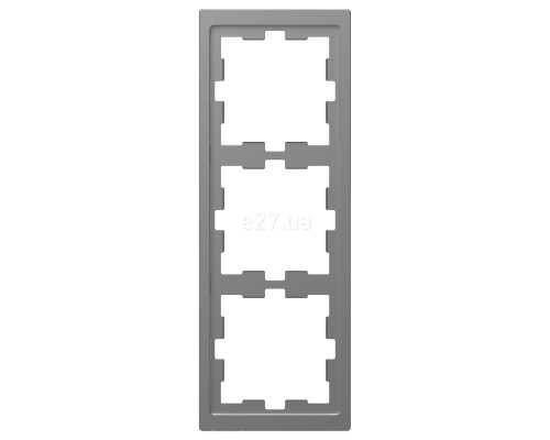Рамка 3 поста вертикальна Schneider Electric MEG4030-6536 Merten System D, нержавіюча сталь