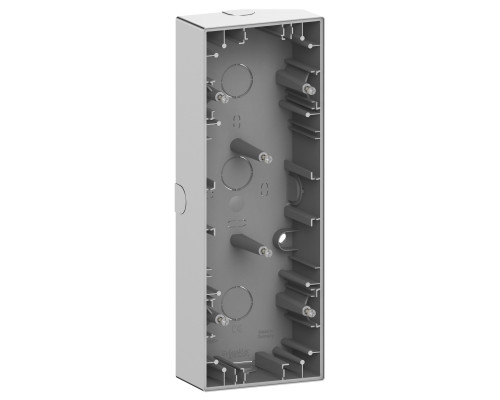 Коробка для зовнішнього монтажу Schneider Electric MEG4034-6536 Merten System D, нержавіюча сталь