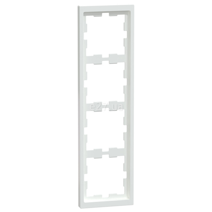 Рамка 4 поста вертикальна Schneider Electric MEG4040-6535 Merten System D, білий лотос · Schneider Electric · schneider-electric-meg4040-6535