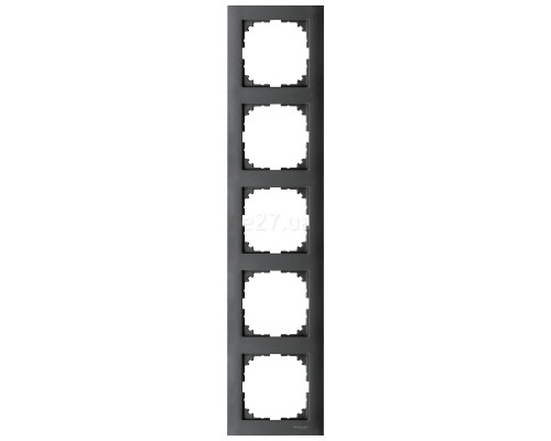 Рамка 5 постів вертикальна Schneider Electric MEG4050-3614 Merten System M, антрацит