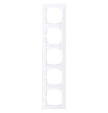 Рамка 5 постів вертикальна Schneider Electric MEG4050-3625 Merten System M, активний білий