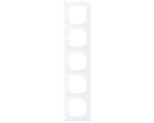 Рамка 5 постів вертикальна Schneider Electric MEG4050-3625 Merten System M, активний білий