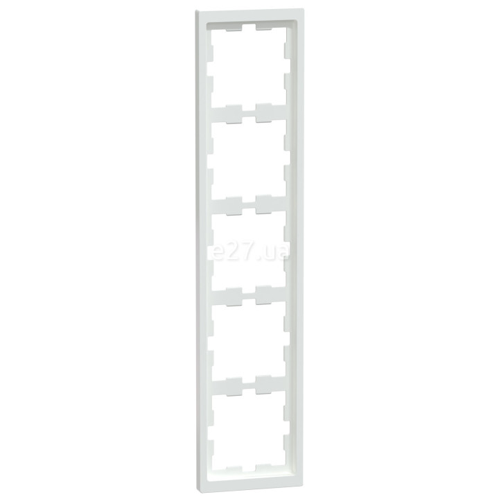 Рамка 5 постів вертикальна Schneider Electric MEG4050-6535 Merten System D, білий лотос · Schneider Electric · schneider-electric-meg4050-6535