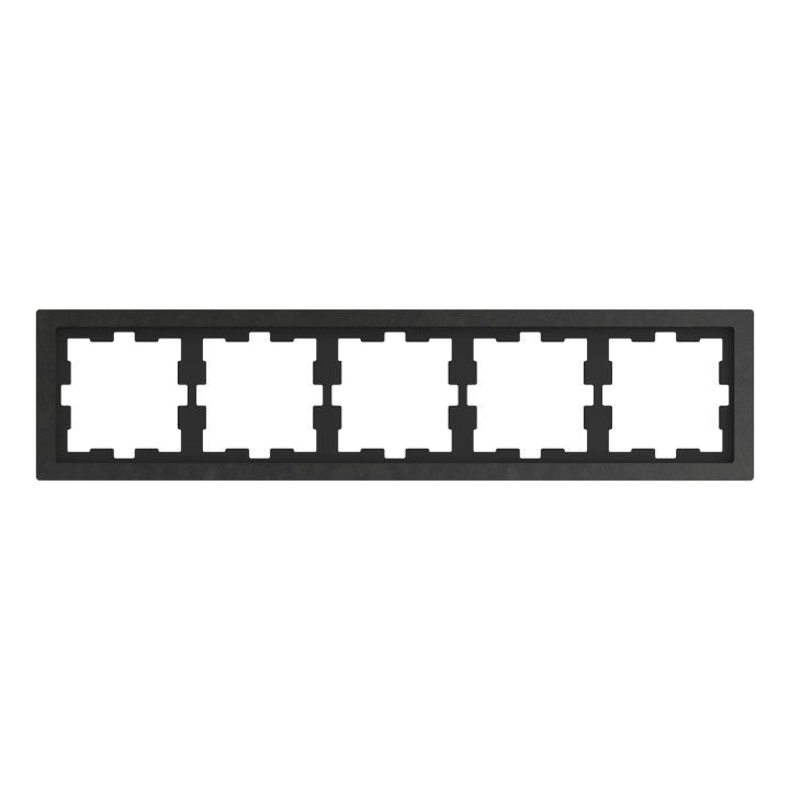 Рамка 5 постів Schneider Electric MEG4050-6547 Merten System D, базальт · Schneider Electric · schneider-electric-meg4050-6547