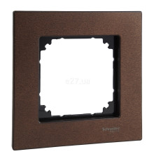Рамка 1 пост Schneider Electric MEG4051-3473 Merten System M, горіх, дерево