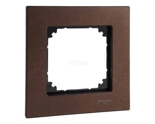 Рамка 1 пост Schneider Electric MEG4051-3473 Merten System M, горіх, дерево