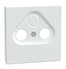 Лицьова панель ТВ-розетки Schneider Electric MEG4123-6035 Merten System D, білий лотос