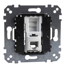 Розетка телефонна Schneider Electric MEG4214-0000 Merten QuickFlex