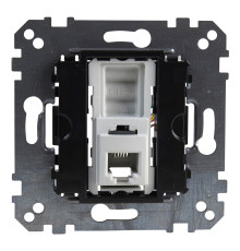 Розетка телефонна Schneider Electric MEG4216-0000 Merten QuickFlex