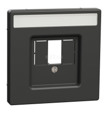 Лицьова панель з полем для напису Schneider Electric MEG4250-6034 Merten System D, антрацит