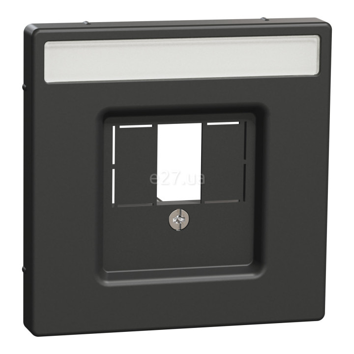 Лицьова панель з полем для напису Schneider Electric MEG4250-6034 Merten System D, антрацит · Schneider Electric · schneider-electric-meg4250-6034