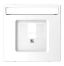 Лицьова панель з полем для напису Schneider Electric MEG4250-6035 Merten System D, білий лотос