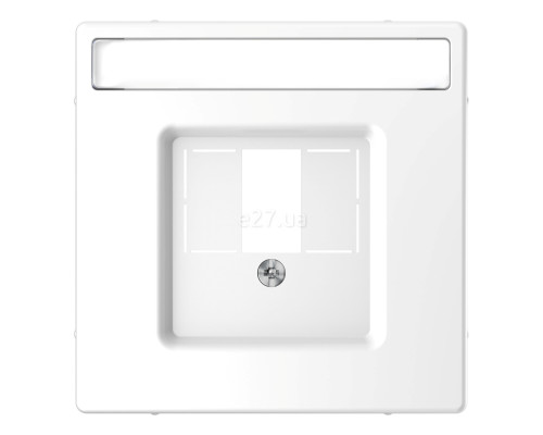 Лицьова панель з полем для напису Schneider Electric MEG4250-6035 Merten System D, білий лотос
