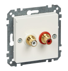 Розетка аудіо Schneider Electric MEG4350-0319 Merten System M, полярно-білий