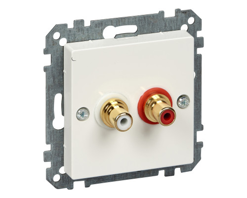 Розетка аудіо Schneider Electric MEG4350-0319 Merten System M, полярно-білий