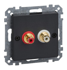 Розетка аудіо Schneider Electric MEG4350-0414 Merten System M, антрацит