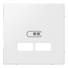 Лицьова панель USB-розетки Schneider Electric MEG4367-0319 Merten System M, полярно-білий · Schneider Electric · schneider-electric-meg4367-0319