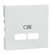 Лицьова панель USB-розетки Schneider Electric MEG4367-0325 Merten System M, активний білий