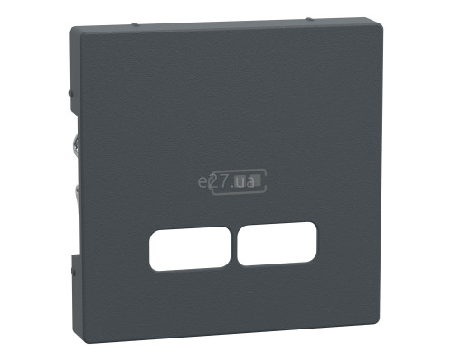 Лицьова панель USB-розетки Schneider Electric MEG4367-0414 Merten System M, антрацит