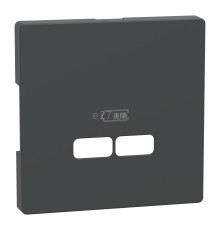 Лицьова панель USB-розетки Schneider Electric MEG4367-6034 Merten System D, антрацит