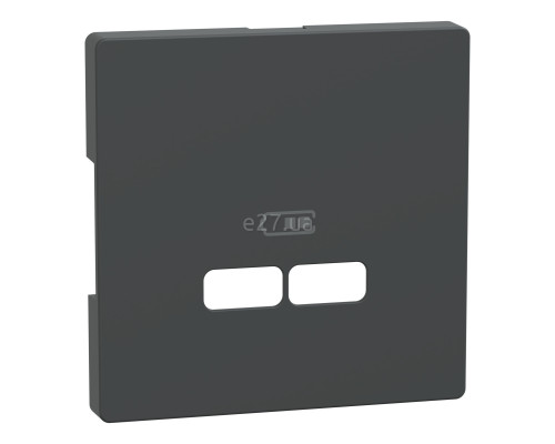 Лицьова панель USB-розетки Schneider Electric MEG4367-6034 Merten System D, антрацит