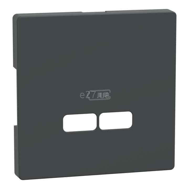 Лицьова панель USB-розетки Schneider Electric MEG4367-6034 Merten System D, антрацит · Schneider Electric · schneider-electric-meg4367-6034